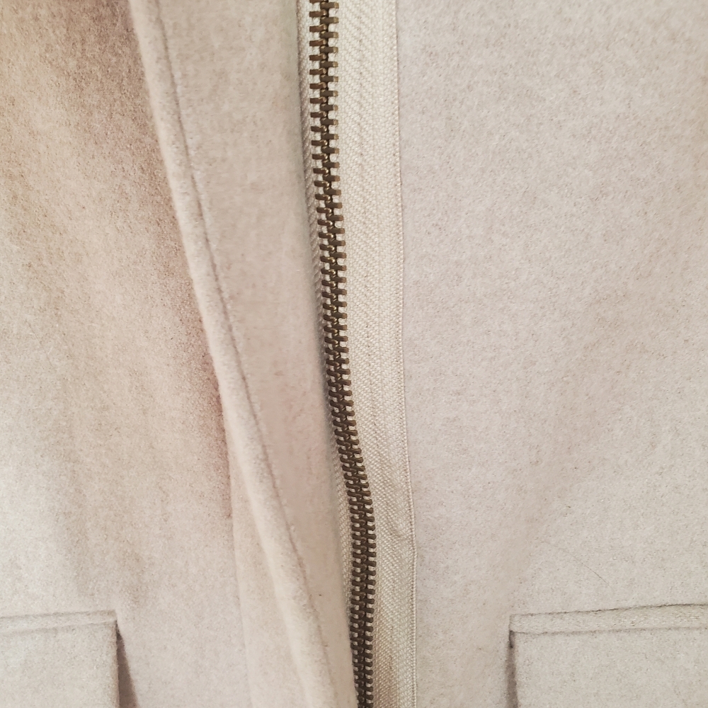 J. Crew Wool Blend Tan City Coat Size 2 Academia Style - Picture 7 of 15